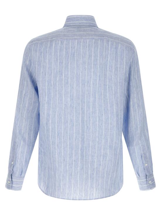 26SS 브루넬로 쿠치넬리 긴팔 셔츠 MA6860627C161 Light Blue - BRUNELLO CUCINELLI