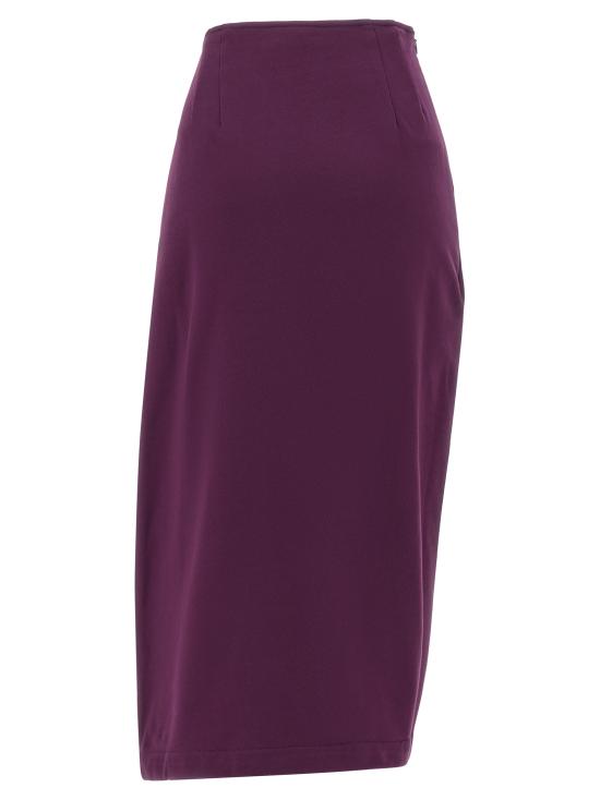 26SS 드리스 반 노튼 미디 스커트 2611311123611357 Purple - DRIES VAN NOTEN