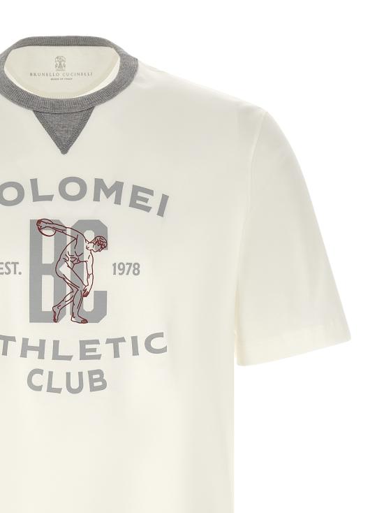 26SS 브루넬로 쿠치넬리 탑 M0B131001GCFR27 White - BRUNELLO CUCINELLI