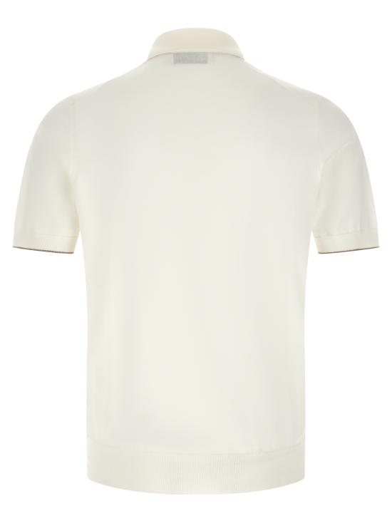 26SS 브루넬로 쿠치넬리 폴로 티셔츠 M29800195CON63 White - BRUNELLO CUCINELLI