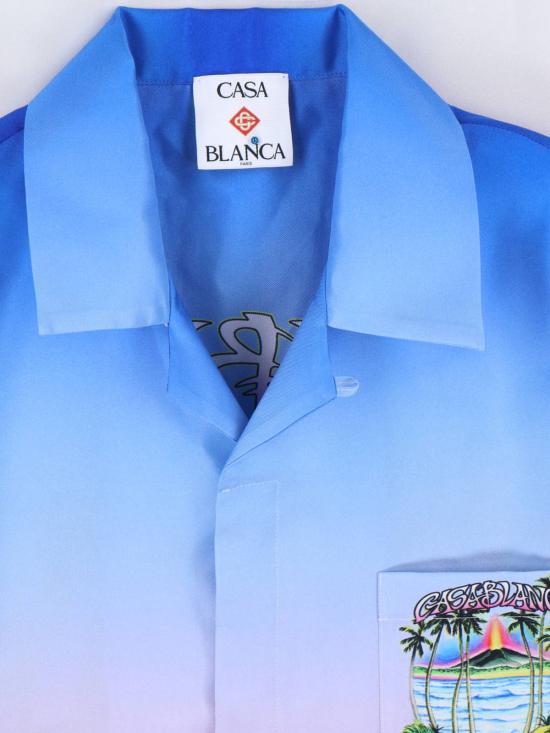 24FW 카사블랑카 셔츠 M SP26 SH 003 10 EX BC VOLCANO MultiColour - CASABLANCA