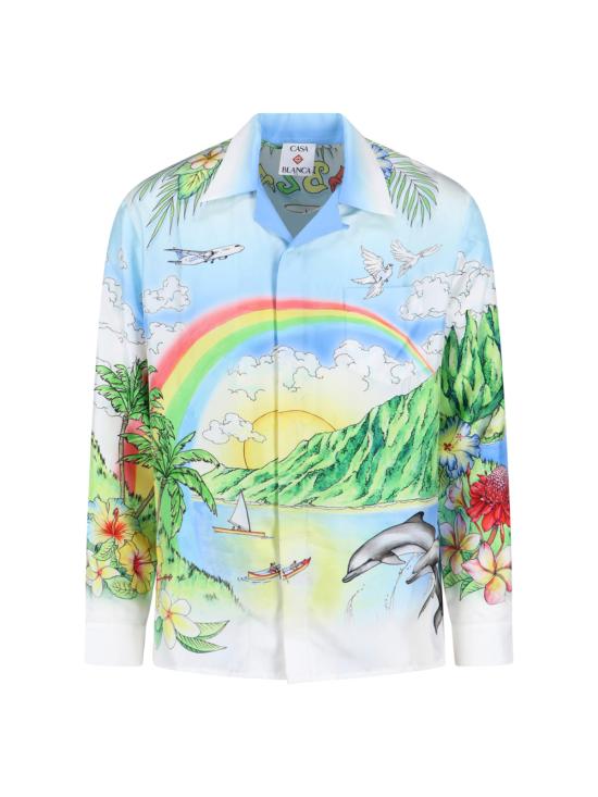 24FW 카사블랑카 셔츠 M SP26 SH 006 05 EX BC ALOHA MultiColour