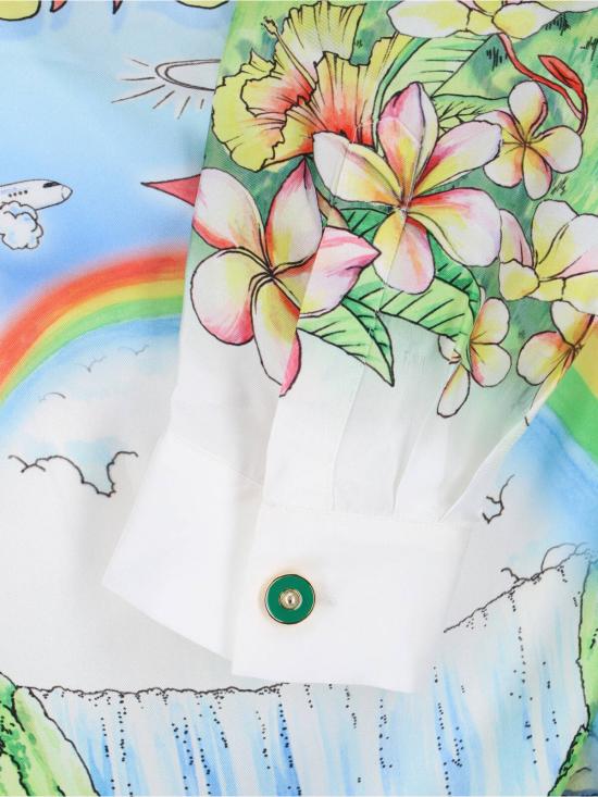 24FW 카사블랑카 셔츠 M SP26 SH 006 05 EX BC ALOHA MultiColour - CASABLANCA