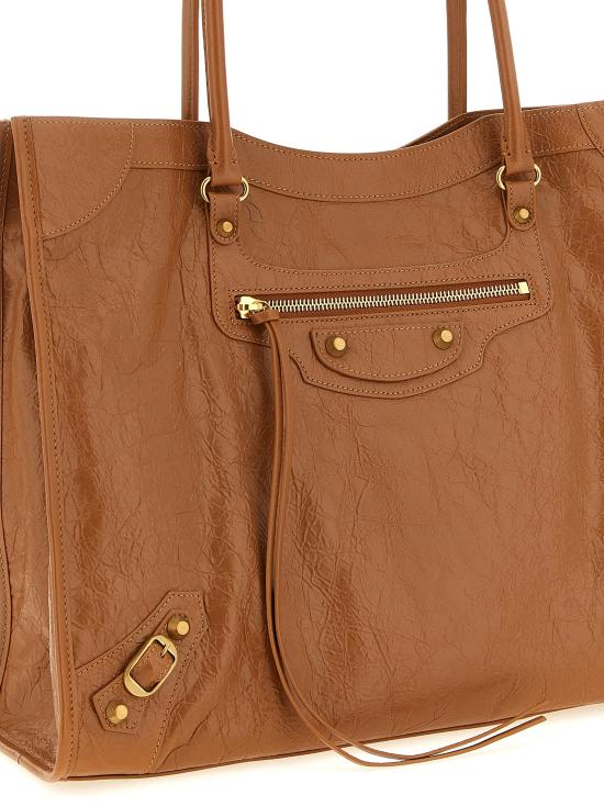 26SS 발렌시아가 토트백 851818210F62630 Brown - BALENCIAGA