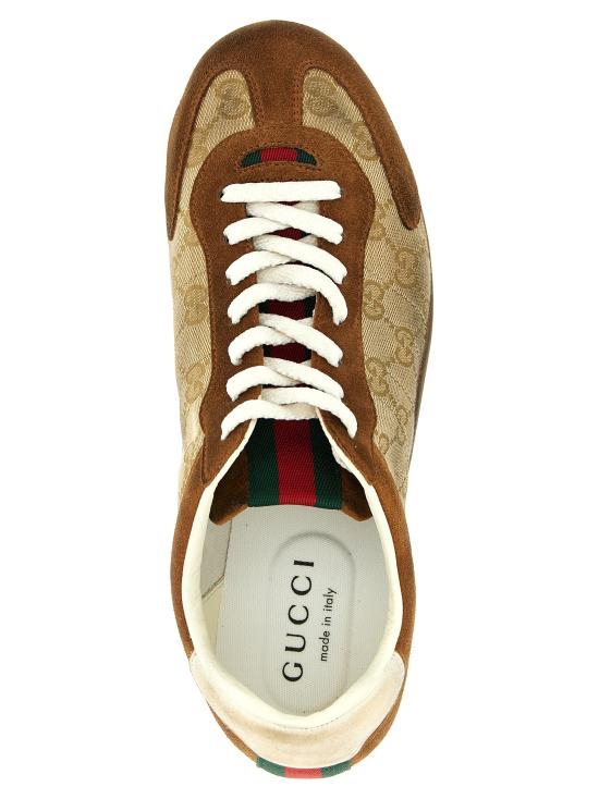 26SS 구찌 쉬프트 스니커즈 857018AAF1X2750 Brown - GUCCI