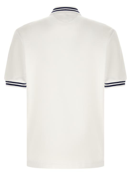 26SS 브루넬로 쿠치넬리 로고 자수 폴로 셔츠 M0B133940TCUS16 White - BRUNELLO CUCINELLI