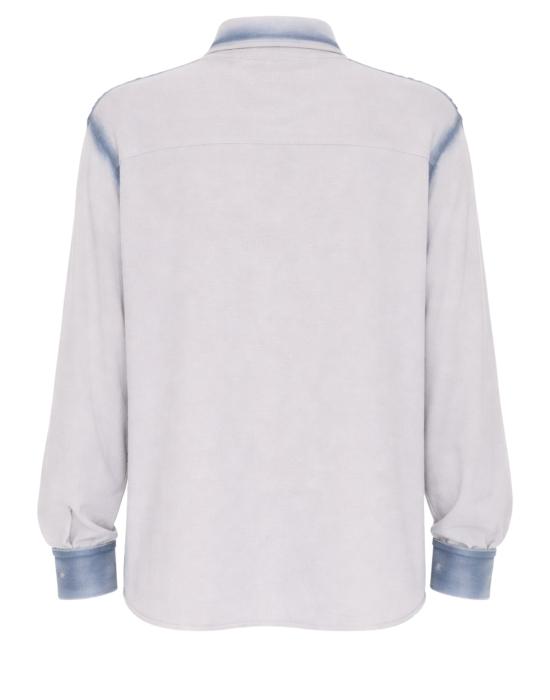 25SS 아토모 팩토리 긴팔 셔츠 아토모팩토리 남성 코튼 셔츠 펄라 블루 워싱 이펙트 PW25AFU06 PERLA - ATOMO FACTORY