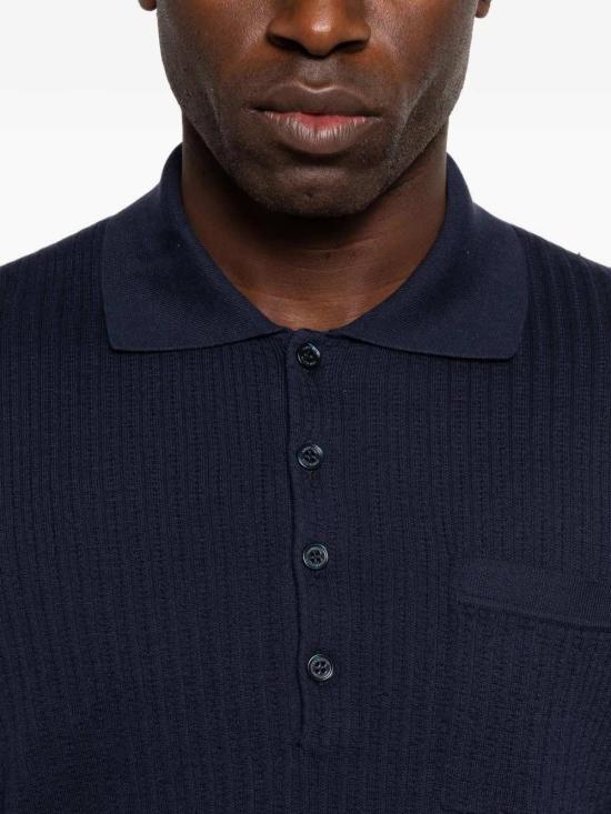 26SS 브루넬로 쿠치넬리 립 니트 폴로 셔츠 M29806205 C2425 - BRUNELLO CUCINELLI