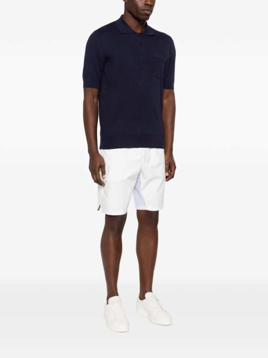 26SS 브루넬로 쿠치넬리 립 니트 폴로 셔츠 M29806205 C2425 - BRUNELLO CUCINELLI