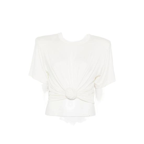 26SS 마그다뷰트림 탑 T SHIRT 01 CREAM WHITE