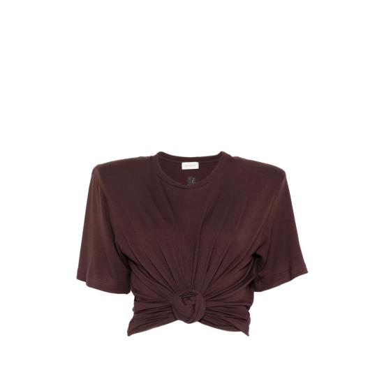 26SS 마그다뷰트림 탑 T SHIRT 01 BROWN