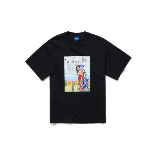 25FW 어웨이크 탑 TS003 BLACK