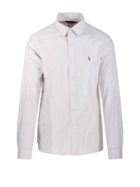 26SS 랄프 로렌 긴팔 셔츠 710953704007 6636G COASTAL BEIGE WHITE