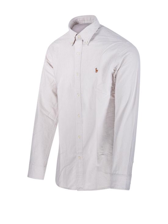 26SS 랄프 로렌 긴팔 셔츠 710953704007 6636G COASTAL BEIGE WHITE - RALPH LAUREN