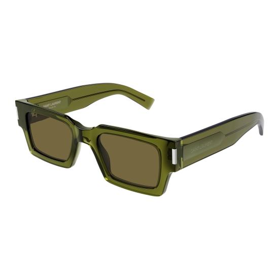 25FW 생로랑 선글라스 SL 572 005 GREEN GREEN BROWN - SAINT LAURENT
