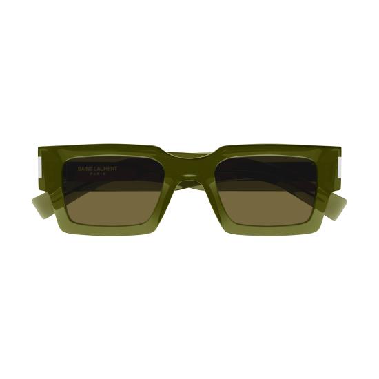 25FW 생로랑 선글라스 SL 572 005 GREEN GREEN BROWN - SAINT LAURENT
