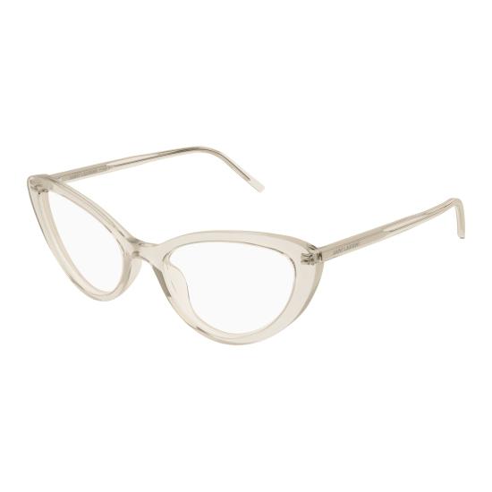 25FW 생로랑 안경 SL 777 004 BEIGE BEIGE TRANSPARENT - SAINT LAURENT