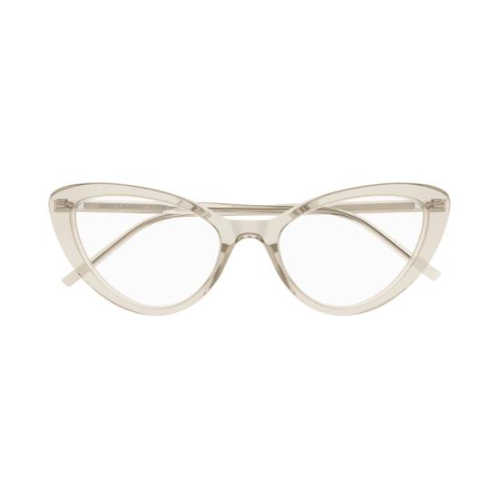 25FW 생로랑 안경 SL 777 004 BEIGE BEIGE TRANSPARENT - SAINT LAURENT