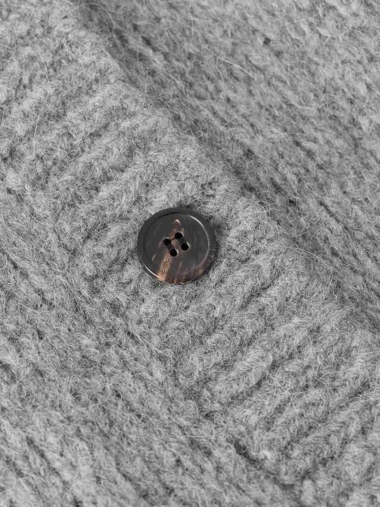 25FW 드리스 반 노튼 가디건 120112262709804 Grey - DRIES VAN NOTEN