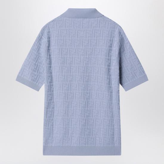 26SS 펜디 폴로 티셔츠 FZC162AUW0 Light blue - FENDI