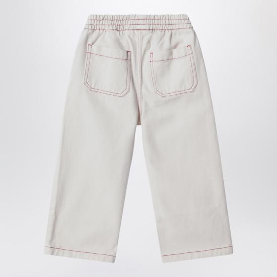 26SS [키즈] 보보쇼즈 스트레이트 팬츠 B126AC094CO White - BOBO CHOSES