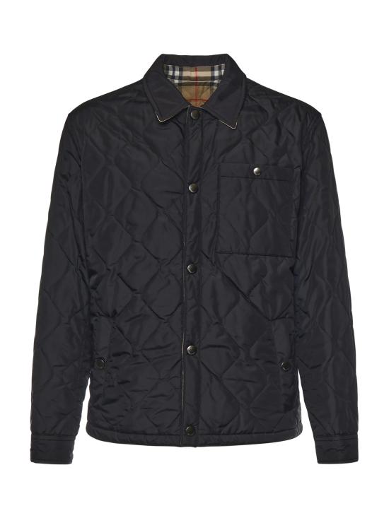 26SS 버버리 리버시블 퀼티드 나일론 오버셔츠 8115788 A1189 Black