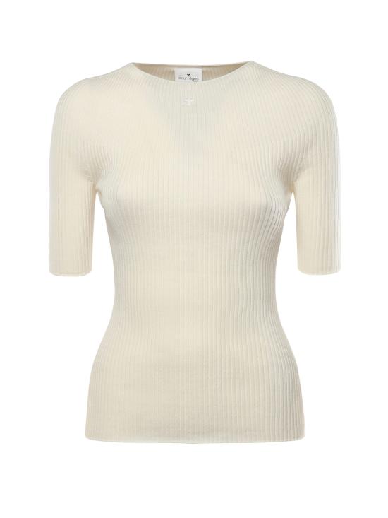 26SS 쿠레쥬 스웨터 125MPU130FI0049 0001 HERITAGE WHITE