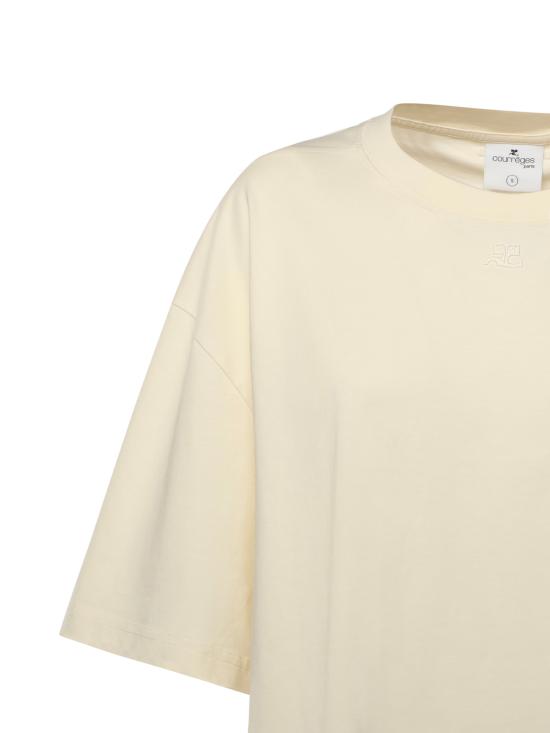 26SS 쿠레쥬 반팔 티셔츠 126JTS237JS0233 0018 LIGHT BONES - COURREGES