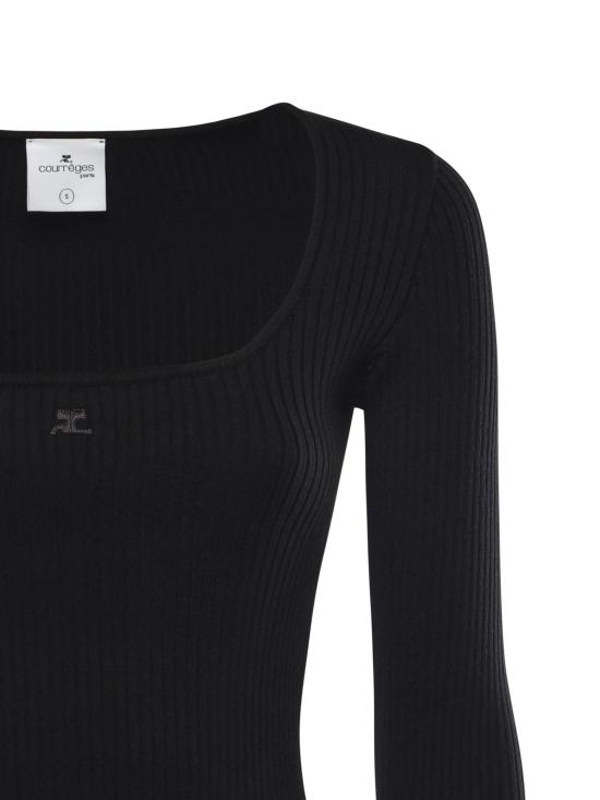 26SS 쿠레쥬 스웨터 126MT0479FI0001 9999 Black - COURREGES