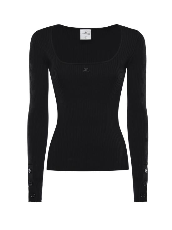 26SS 쿠레쥬 스웨터 126MT0479FI0001 9999 Black