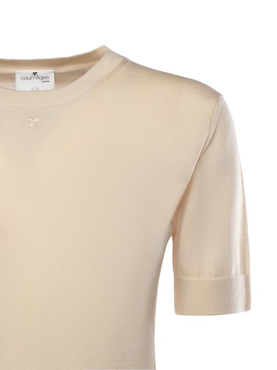 26SS 쿠레쥬 스웨터 126MT0478FI0071 1069 Light sand - COURREGES