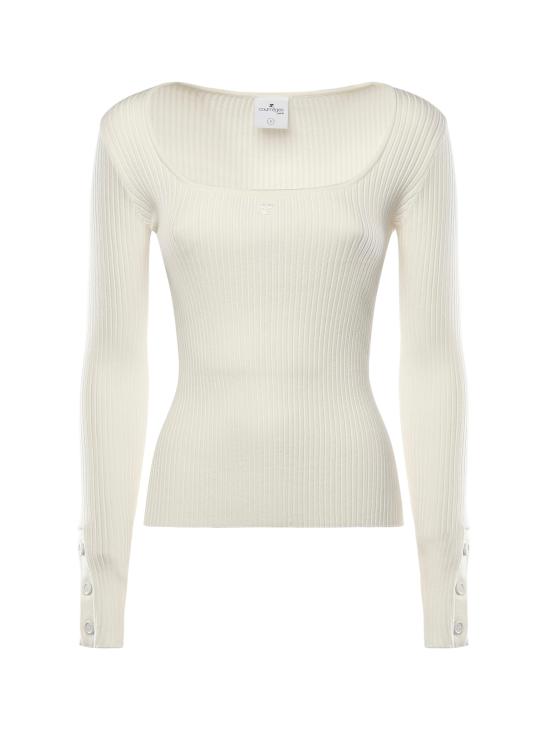 26SS 쿠레쥬 스웨터 126MT0479FI0001 HERITAGE WHITE