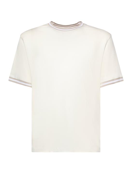 26SS 일레븐티 반팔 티셔츠 M75TSHM13TES0M291 010301 White taupe