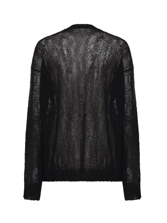 26SS 앤 드뮐미스터 스웨터 B0013750 KN084099 Black - ANN DEMEULEMEESTER