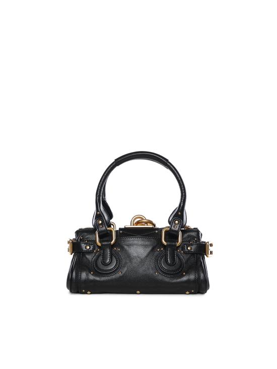 26SS 끌로에 스몰 그레인드 레더 패딩턴 백 CH26SS805P75 001 Black - CHLOE