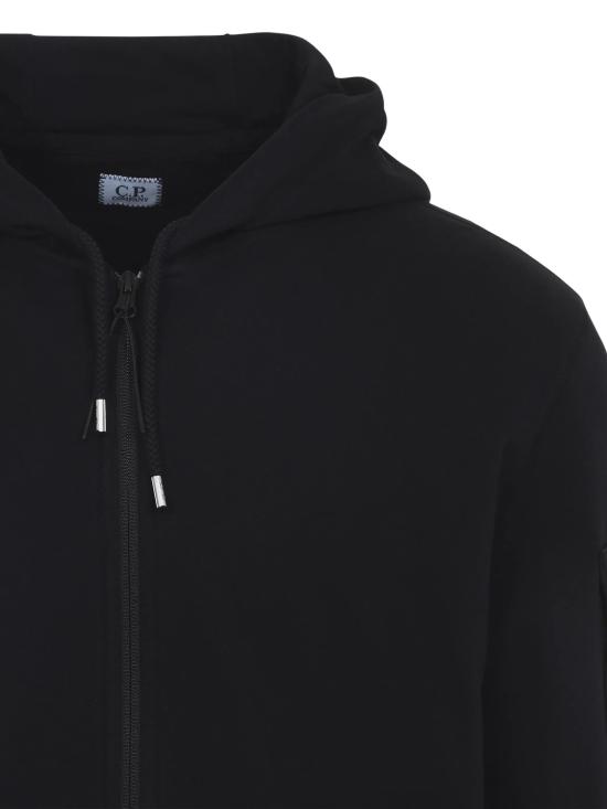 26SS 씨피 컴퍼니 집 후드 렌즈 스웨트셔츠 20CMSS081A002246G 999 Black - C.P. COMPANY