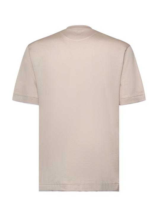 26SS 일레븐티 반팔 티셔츠 M75TSHM04TES0M237 03 01 Taupe white - ELEVENTY