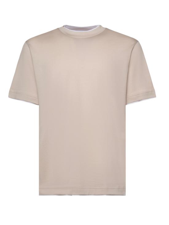 26SS 일레븐티 반팔 티셔츠 M75TSHM04TES0M237 03 01 Taupe white