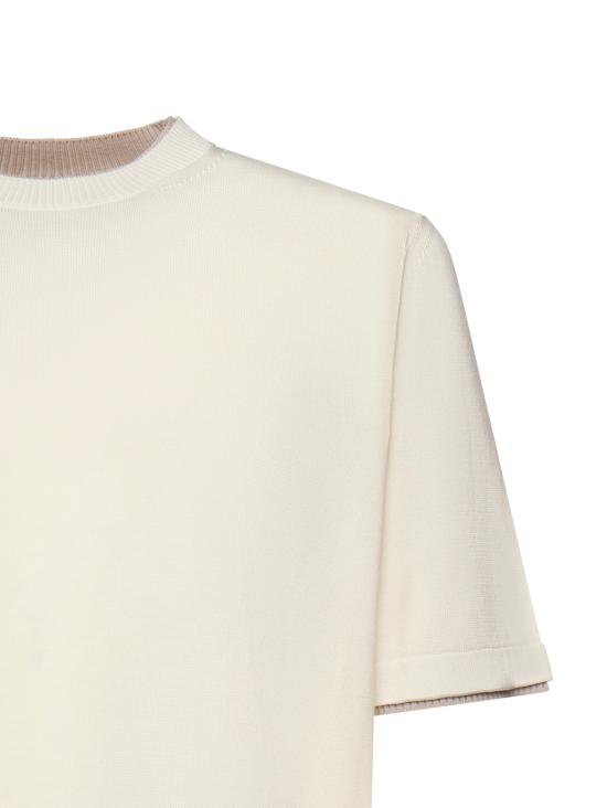 26SS 일레븐티 반팔 티셔츠 M76MAGM31MAG0M015 01 02 White beige - ELEVENTY