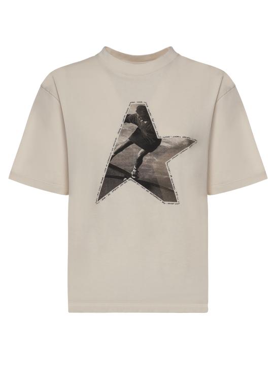 26SS 골든구스 반팔 티셔츠 GWP01874 P00237211560 HERITAGE WHITE