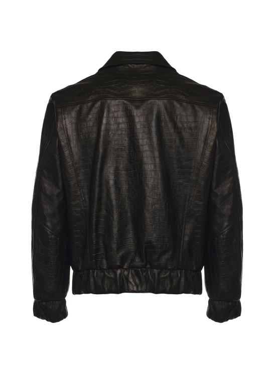 26SS 줄리아노 갈리아노 가죽 자켓 GO HARD COCCONERO Black - GIULIANO GALIANO