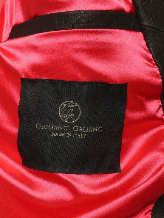 26SS 줄리아노 갈리아노 가죽 자켓 GO HARD COCCONERO Black - GIULIANO GALIANO