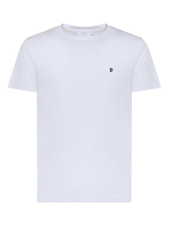 26SS 돈답 반팔 티셔츠 US198 JF0271UZL4000 White - DONDUP