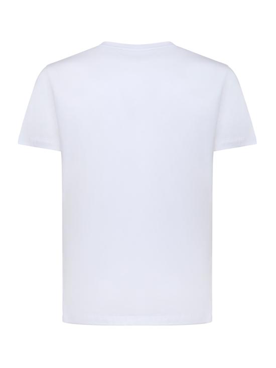 26SS 돈답 반팔 티셔츠 US198 JF0271UZL4000 White - DONDUP