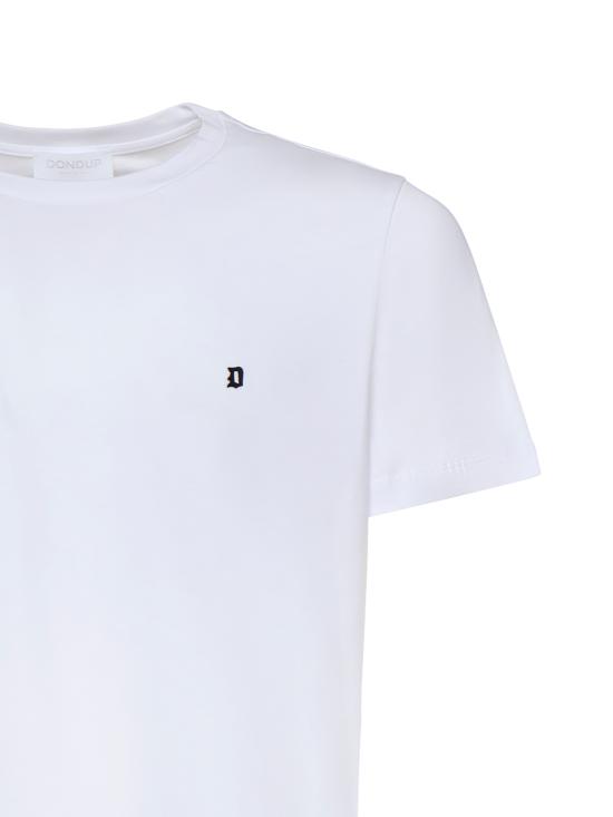 26SS 돈답 반팔 티셔츠 US198 JF0271UZL4000 White - DONDUP