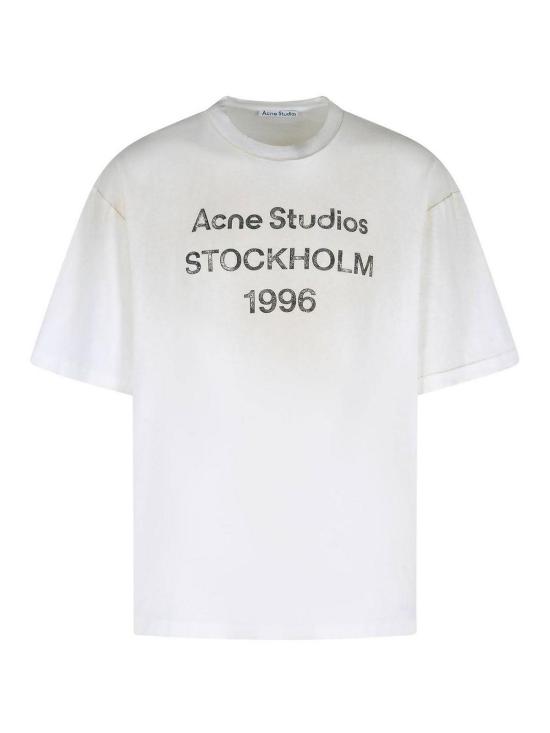  아크네 스튜디오 반팔 티셔츠 CL0196DC6 Cream