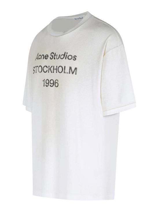  아크네 스튜디오 반팔 티셔츠 CL0196DC6 Cream - ACNE STUDIOS