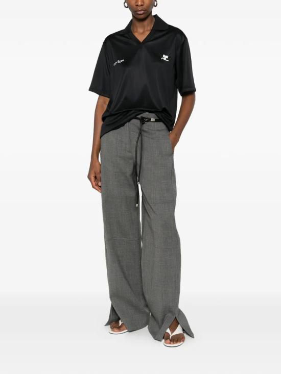 26SS 쿠레쥬 폴로 티셔츠 126JPO059JS0195 9999 BLACK - COURREGES