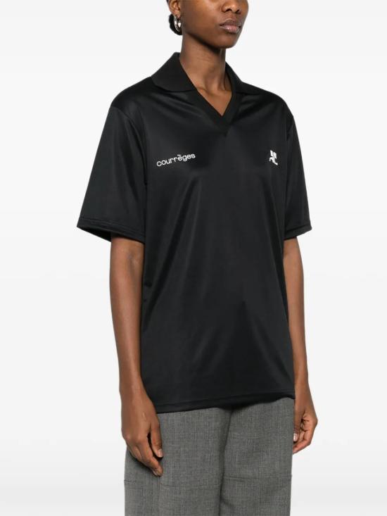 26SS 쿠레쥬 폴로 티셔츠 126JPO059JS0195 9999 BLACK - COURREGES