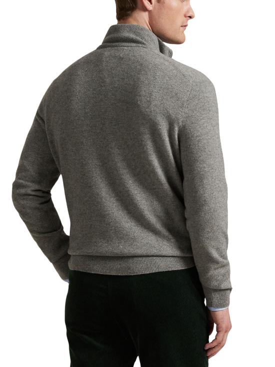 25FW 랄프 로렌 집업 니트 710876756 009 Grey - RALPH LAUREN